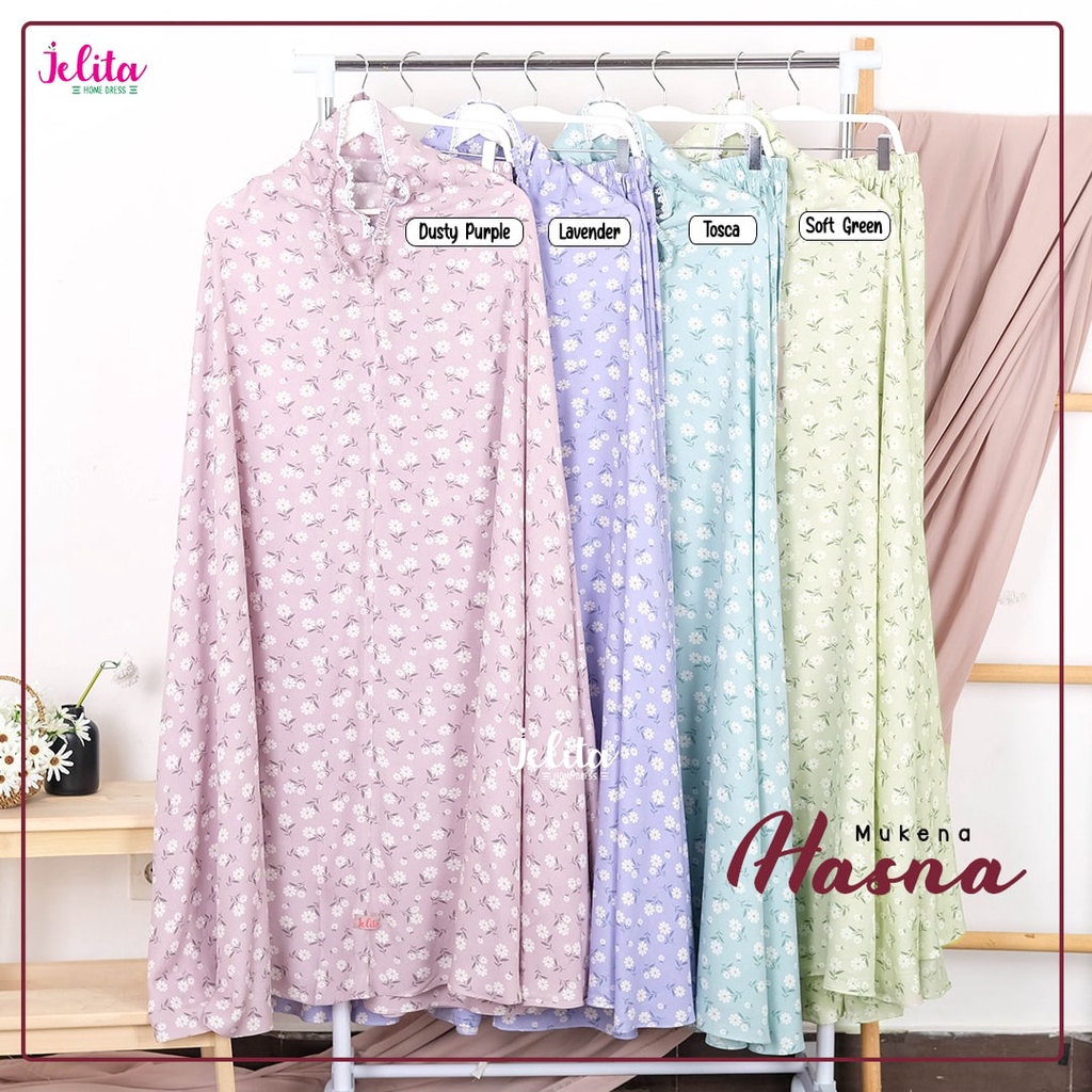 Mukena Dewasa Hasna | Mukena Resleting Renda | Jelita Homedress