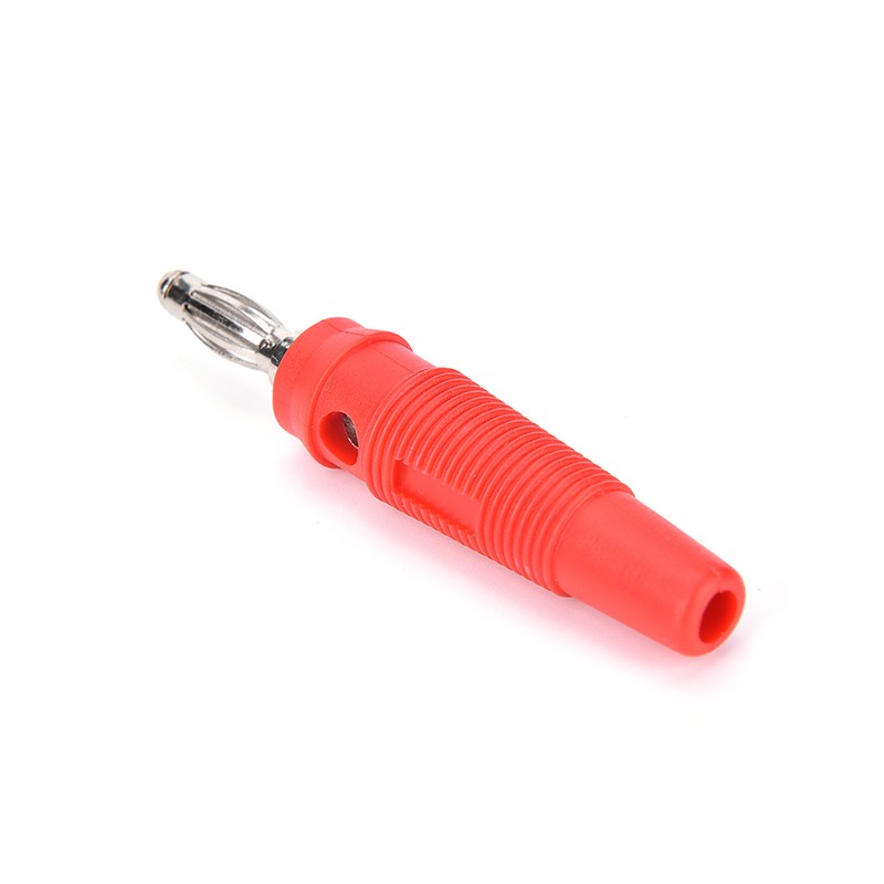 (Ele White) Konektor Banana Plug Bahan Nikel 5 Warna Ukuran 4mm
