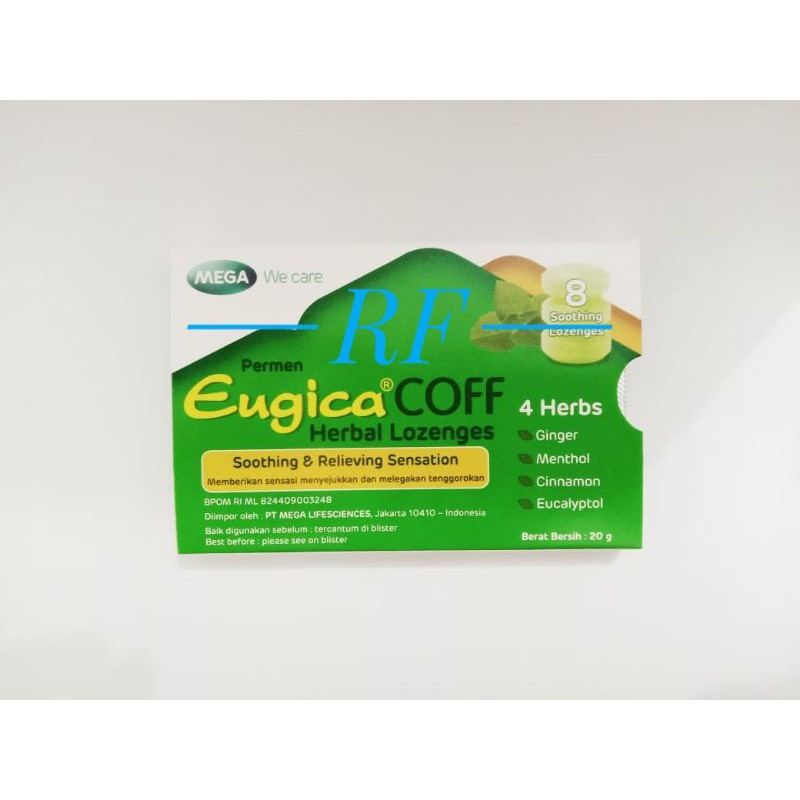 

Eugica Coff Herbals Lozengs Isi 8 (Mega Lifesciences)