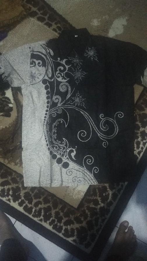 Nailo Batik Hrb026 Kenongo Kemeja Tosca Pendek Pekalongan Padi M L Xl Sogan Tulis Halus Kemeja Batik