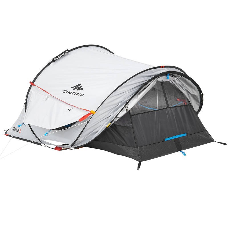 QUECHUA 2 Second 2 Fresh &amp; Black Dome Tent Tenda Camping Untuk 2 Orang