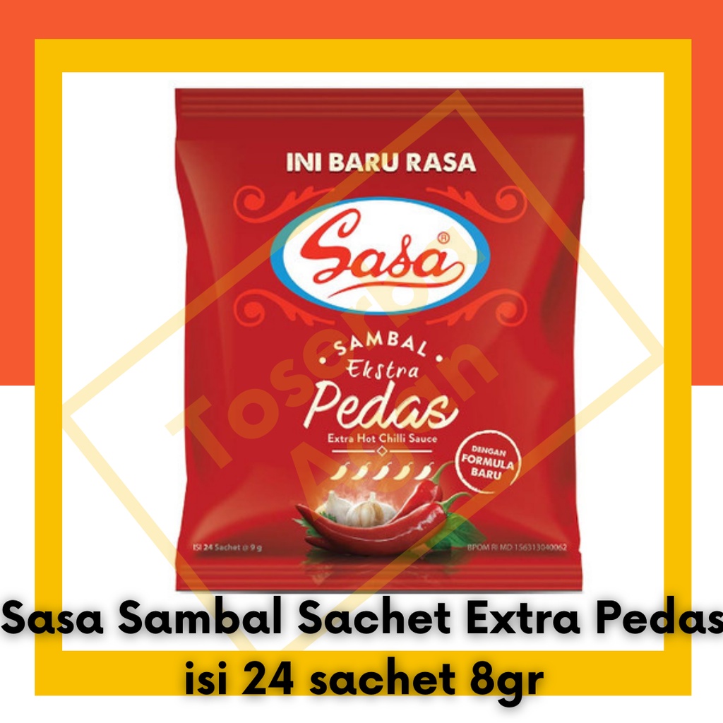 Sasa Saos Sambal Extra Pedas Sachet isi 24 Saset Sambel