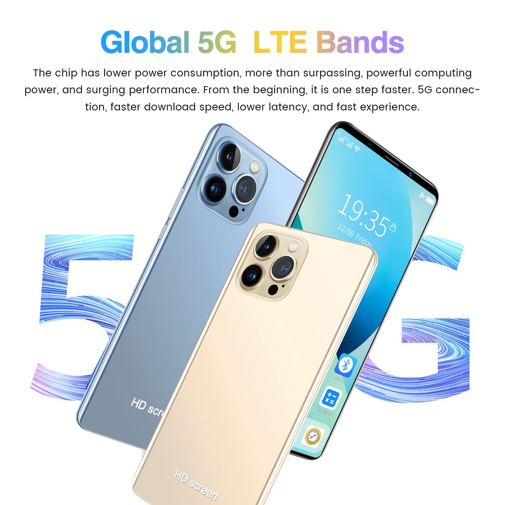 【COD-Pengiriman-lokal】hp murah 5G i13 Pro Max Smartphone Android Versi Global Handphone murah 5.5 Inci 5G/4G LTE Ponsel Original wajah unlock 8GB RAM 512G ROM Moible phone Dual SIM Sistem Android 10.0 HD promo hp murah cuci gudang 4.5