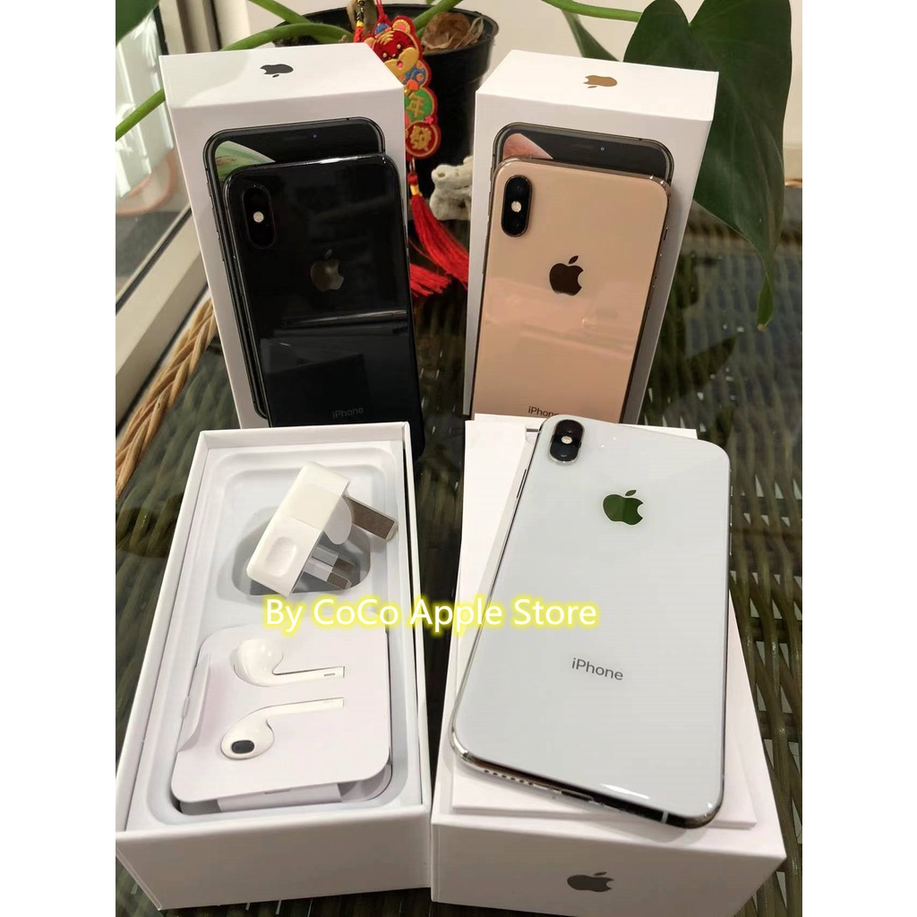 iPhone Xs 64GB All Sim Silent Fullset Original Second Like New Mulus100% 3utools All Green (Garansi 1 Tahun)