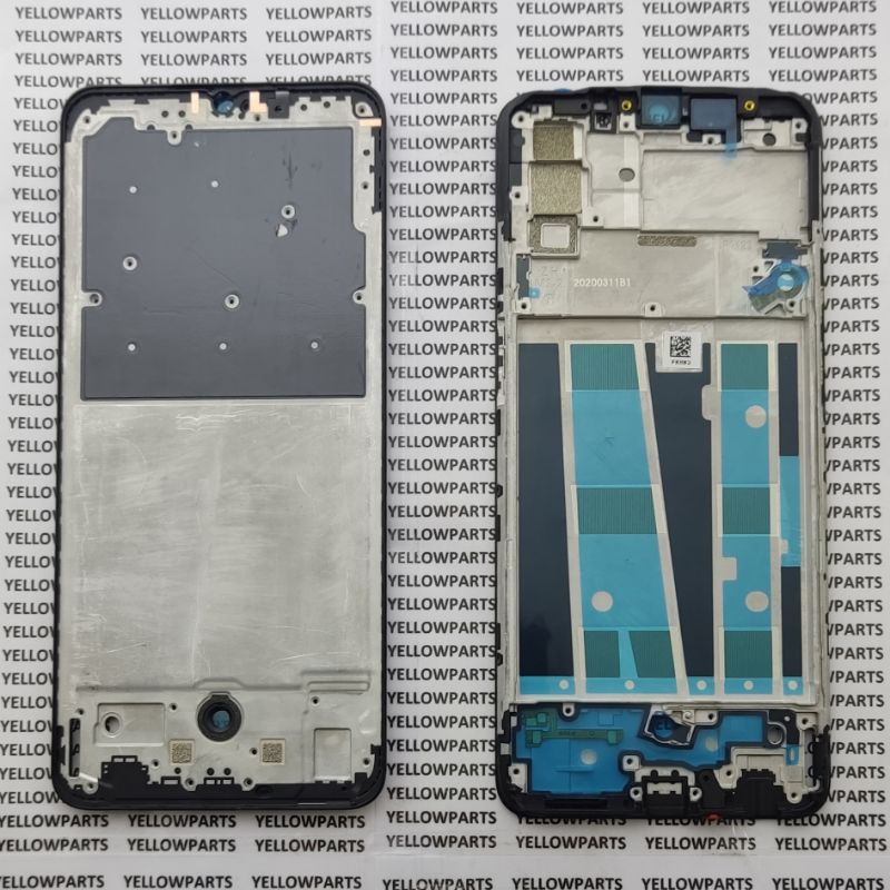 FRAME BEZZEL TULANG TENGAH DUDUKAN LCD OPPO RENO 3 ORI