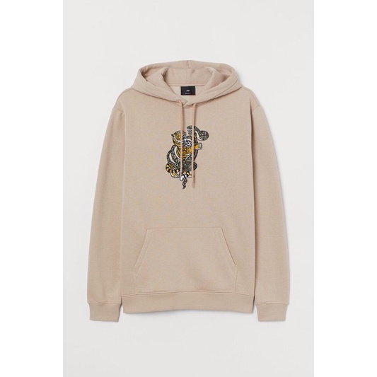 Hoodie H&M Tiger and Snake Cream