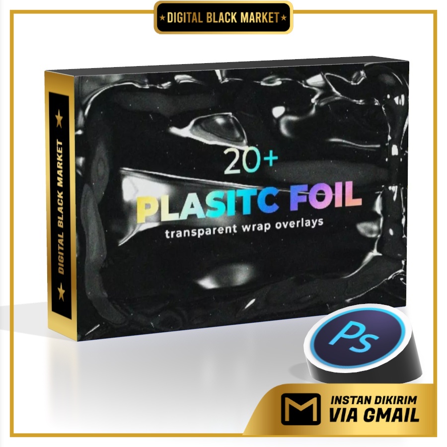 Plastic Foil Wrap Overlays - Photoshop