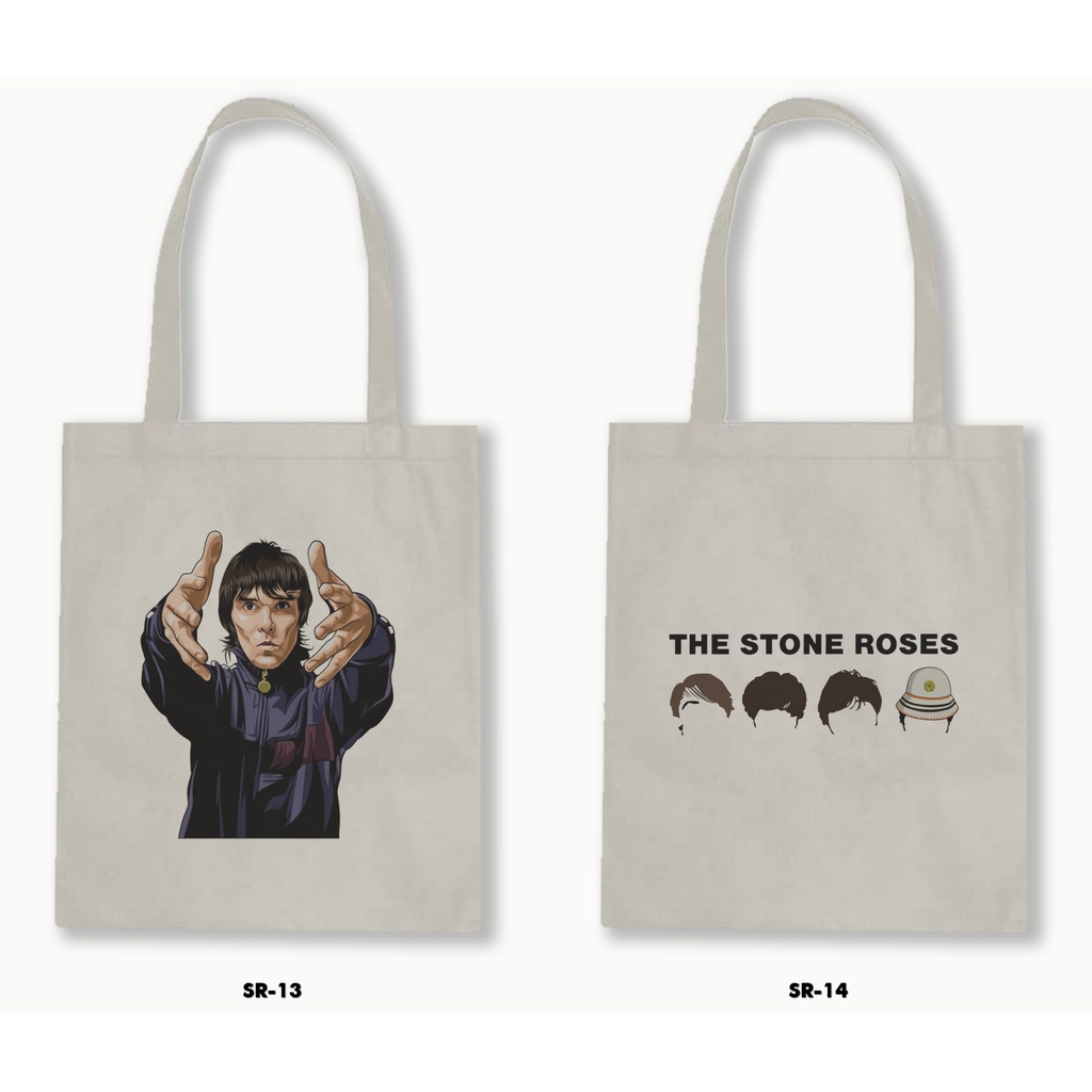 TOTE BAG BLACU - THE STONE ROSES 01