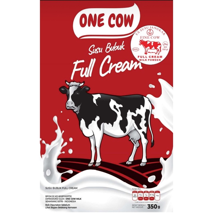 

SUSU JANGKAR ONE COW FULLCREAM 350G PENGGEMUK BADAN