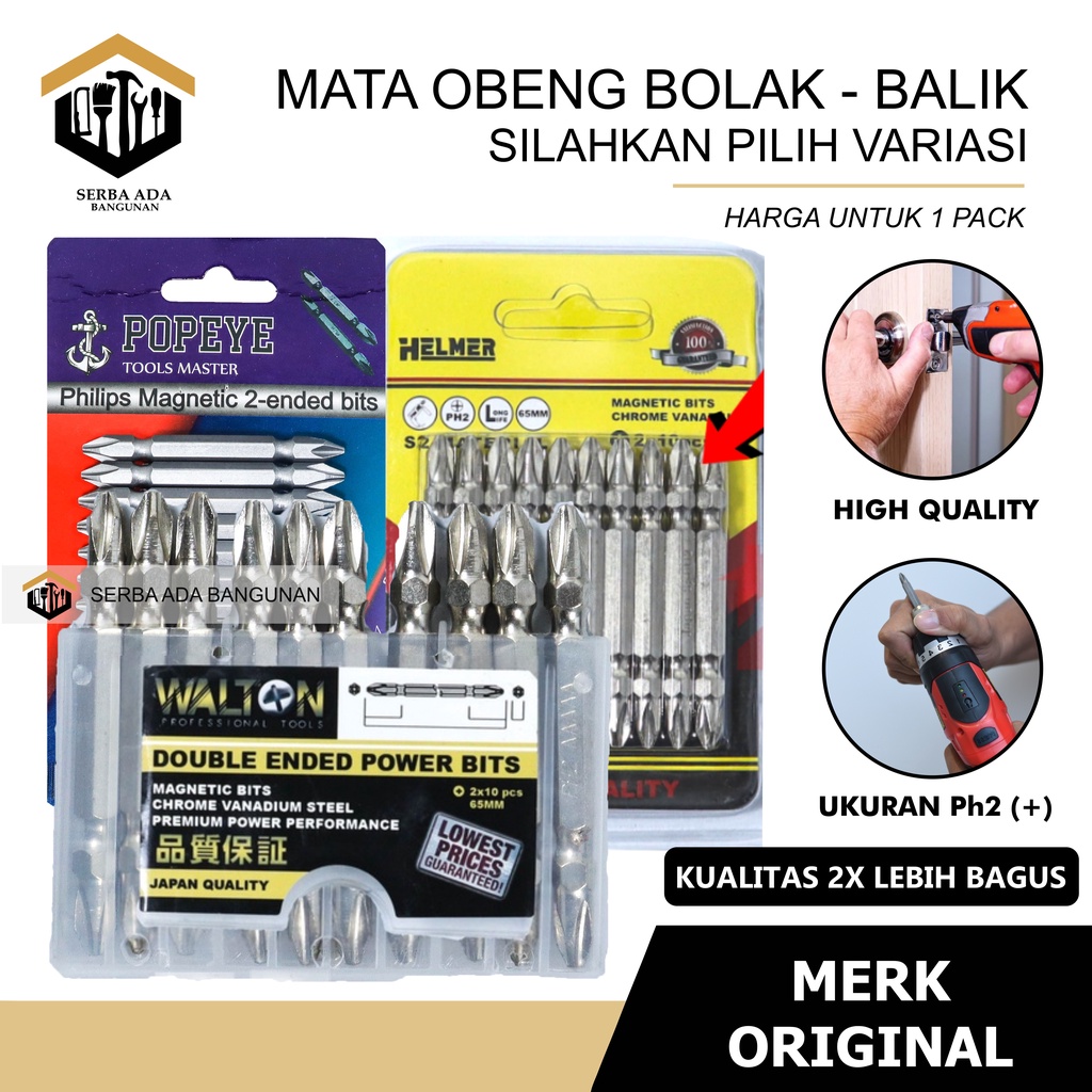 ata Obeng Gypsum / Mata Obeng angin Buat Sekrup 1 kotak