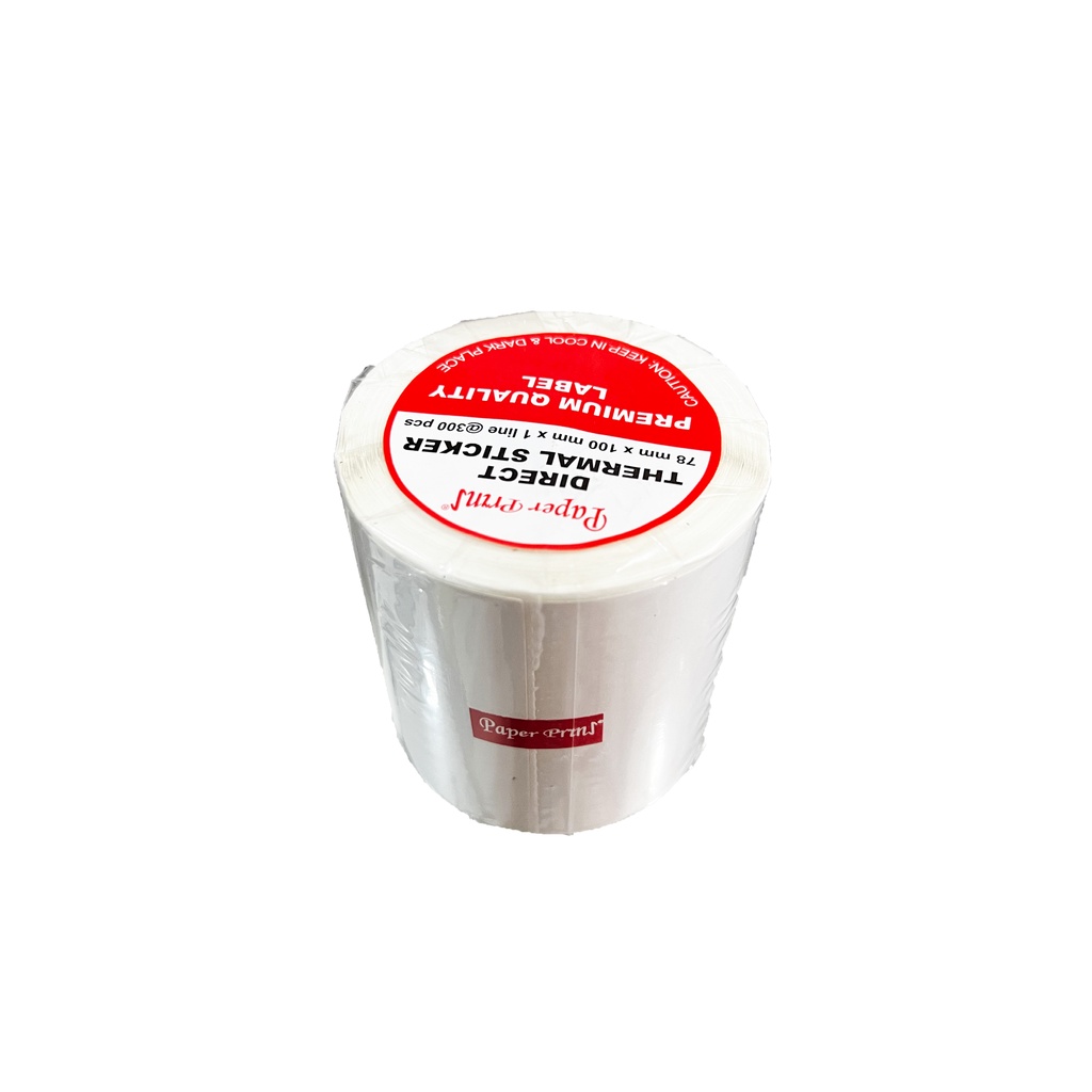 

THERMAL LABEL BARCODE STICKER RESI 78 MM X 100 MM ISI 300PCS PAPERPRYNS