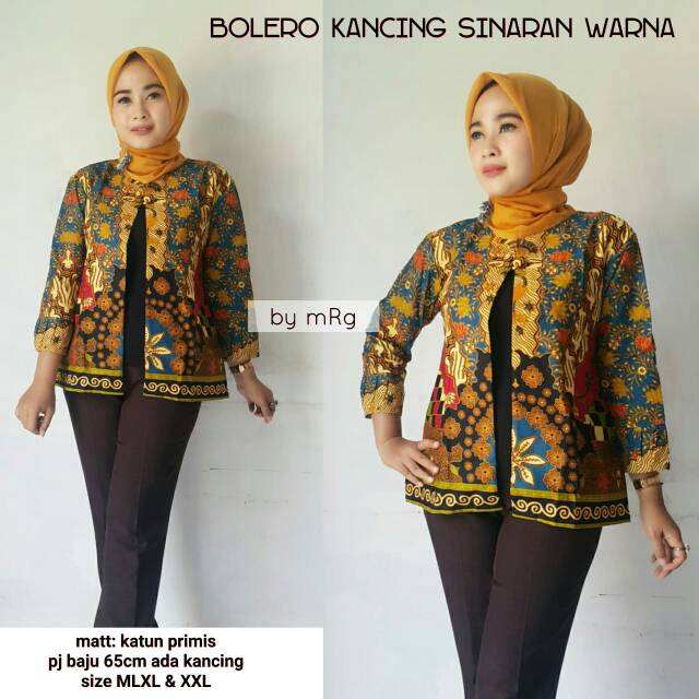 Bolero Lengan Panjang Motif Batik Bolero Batik Ready Size Kecil