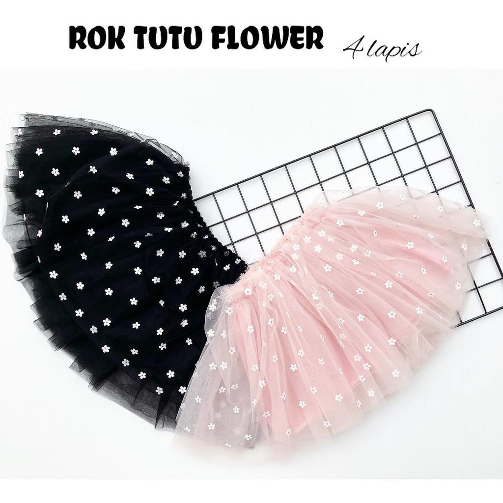 ROK TUTU FLOWER Rok Bunga Pergi Lucu Fashion Anak Bayi Perempuan Cewek Terlaris Lucu Impor Import