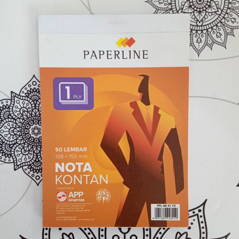 

Nota Kontan Paperline 1 Ply (Isi 50 lembar)