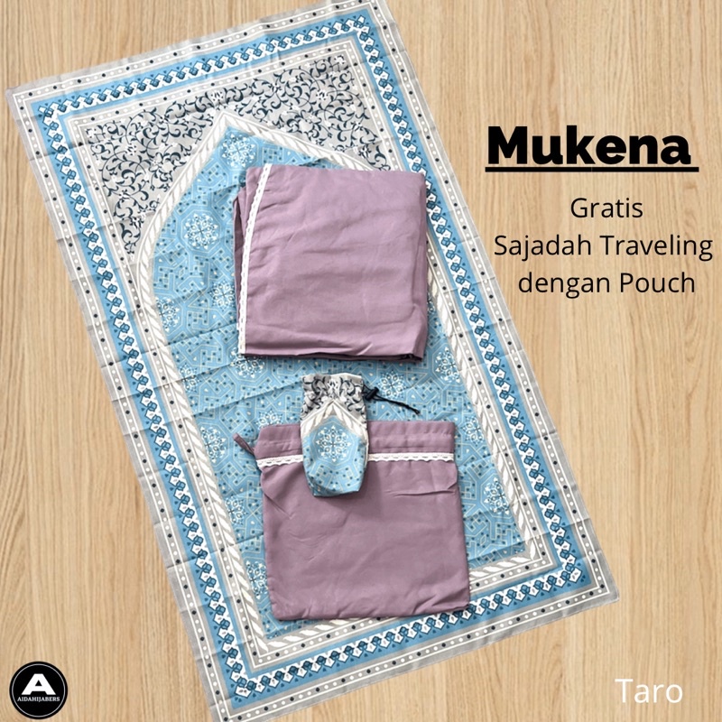 Mukena Traveling Set Dewasa BONUS Sajadah dan Pouch