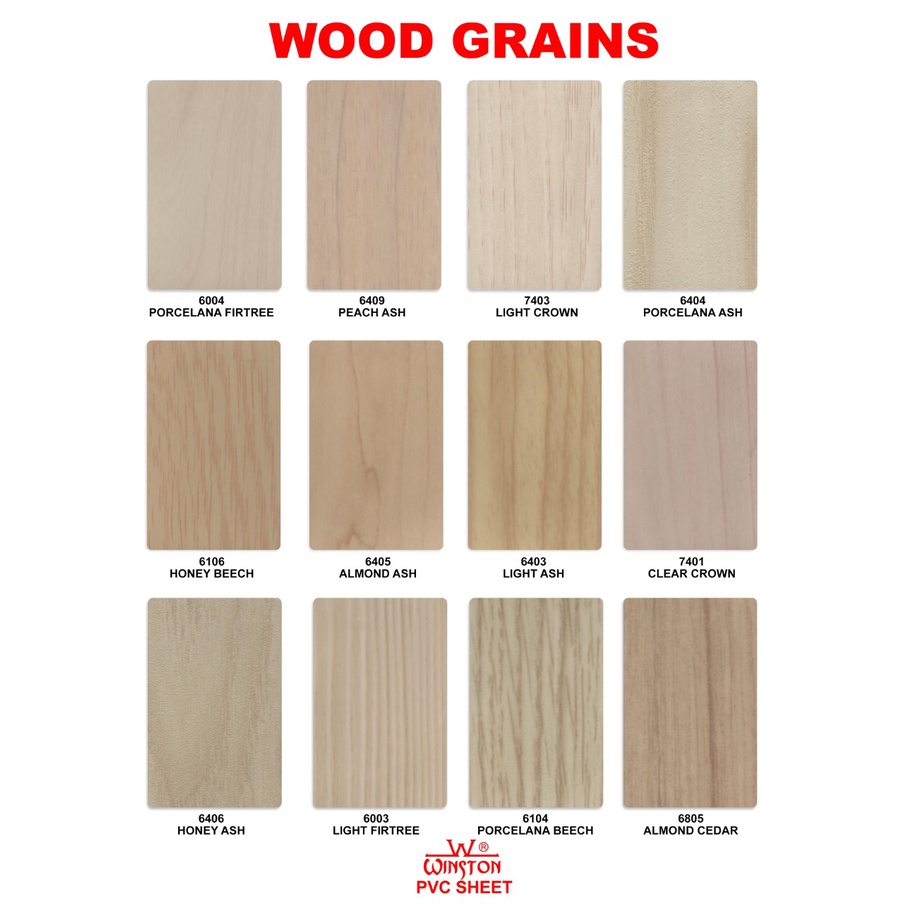 Decosheet PVC Sheet WINSTON Serat Kayu Cambium Woods Grains Decorative