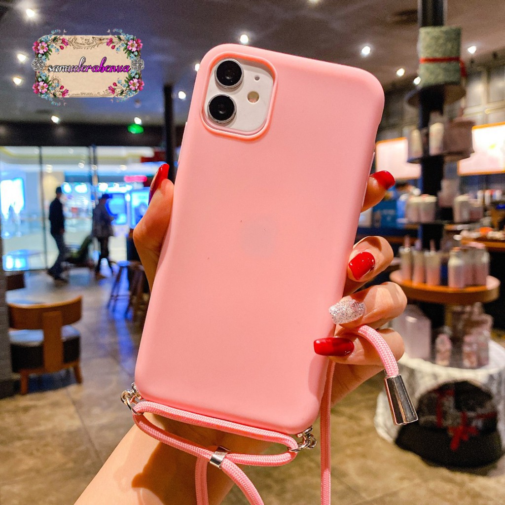 SOFTCASE SLINGCASE TALI LANYARD CANDY XIAOMI REDMI 6 6A 6X MI A2 SB1887