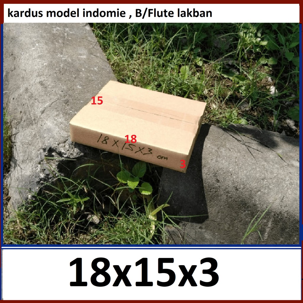 

Kardus 18x15x3 cm IND