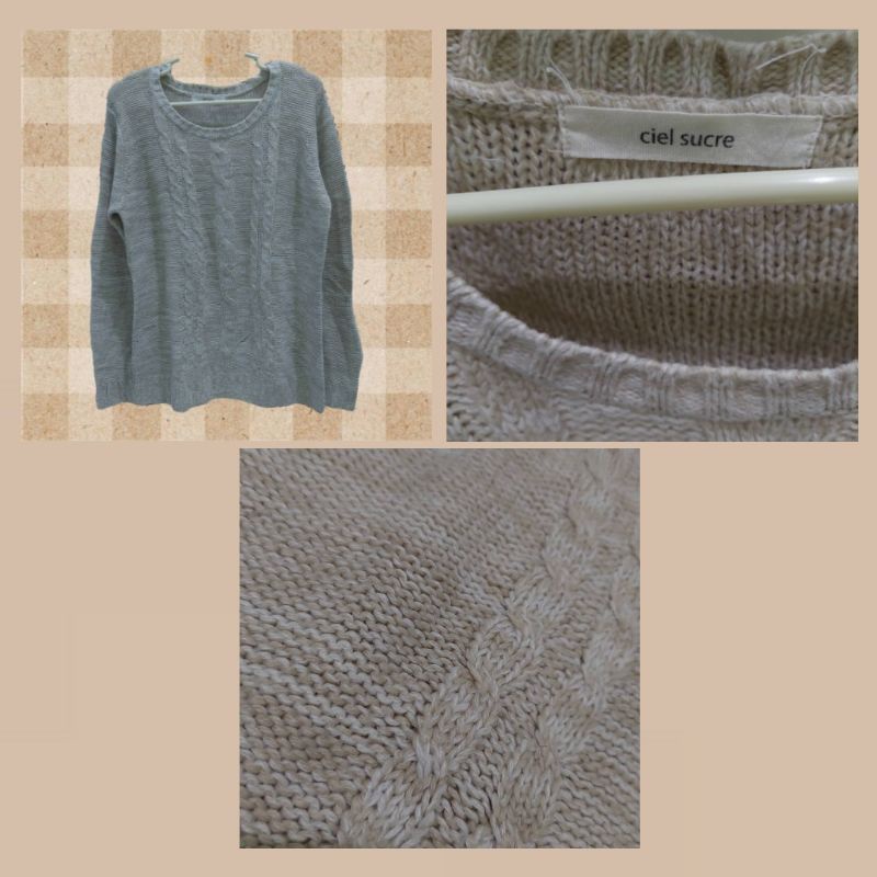 Cable Cream Sweater PRELOVED