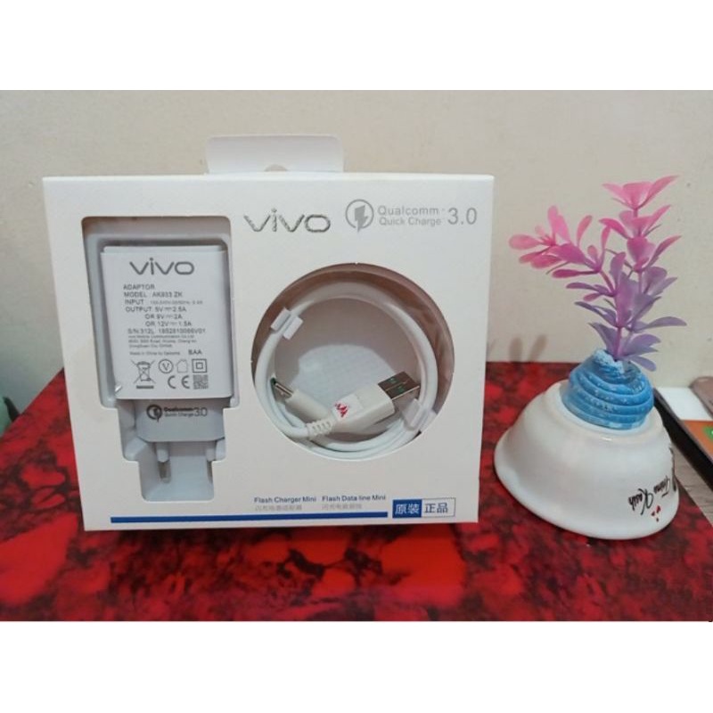 CHARGER VIVO Original Type C V19 V17 V21 Y9S Y9 S5 Y30 Y50 V17 PRO S1 PRO FAST CHARGING QUALCOMM QC 3.0