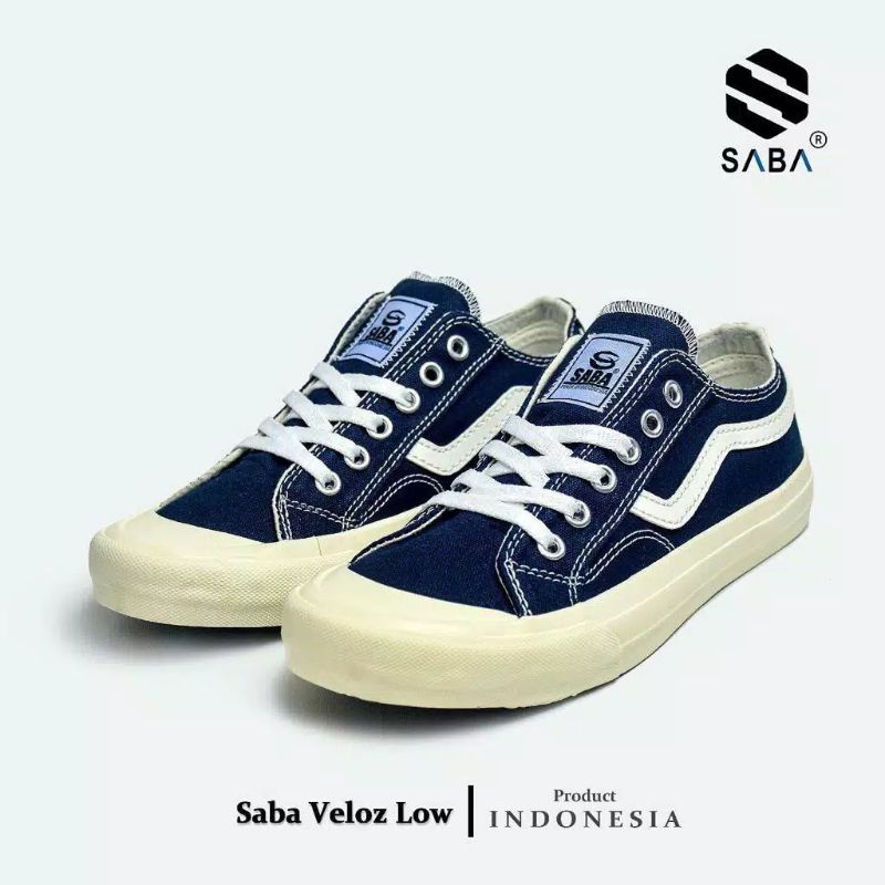 Sepatu Saba Veloz Navy Low