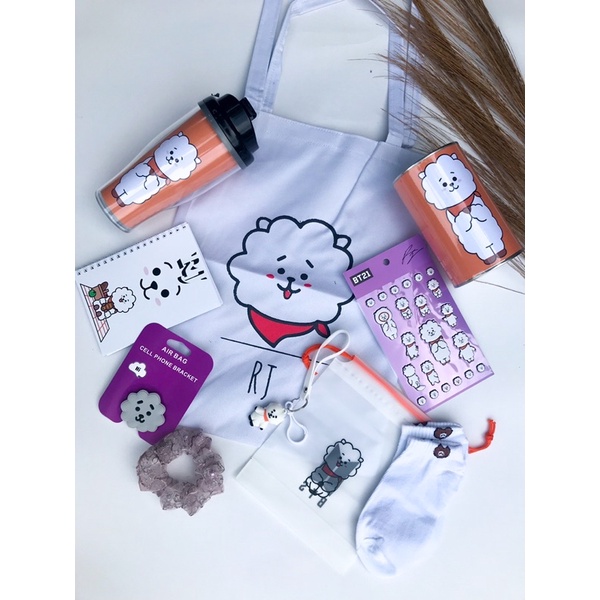 [RJ] GIFT BOX BT21 HAMPERS LENGKAP CELENGAN TOTEBAG TUMBLER KADO CEWEK / KADO PACAR / KADO WISUDA / KADO ANAK