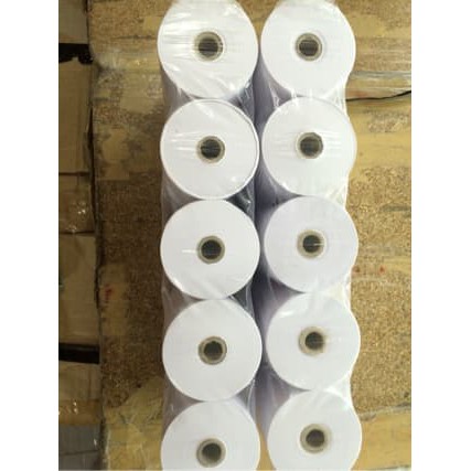 

75mm ply Kertas struck struk hvs 75x60 1ply kasir per bungkus pack pak tmu epson 220b 220a 220d block print register roll rolls paper