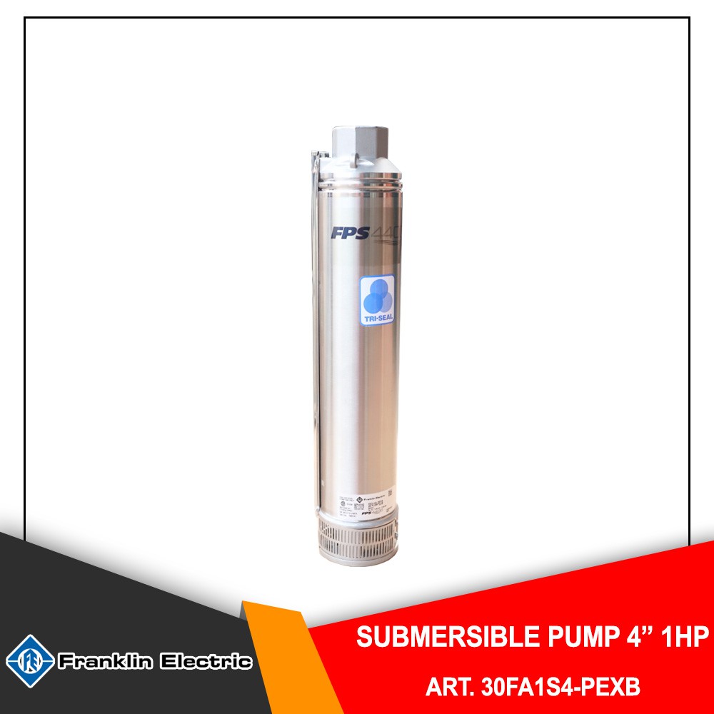 SUBMERSIBLE PUMP TRISEAL FRANKLIN 4 INCH 0.75 KW 1 HP 2000 LPH
