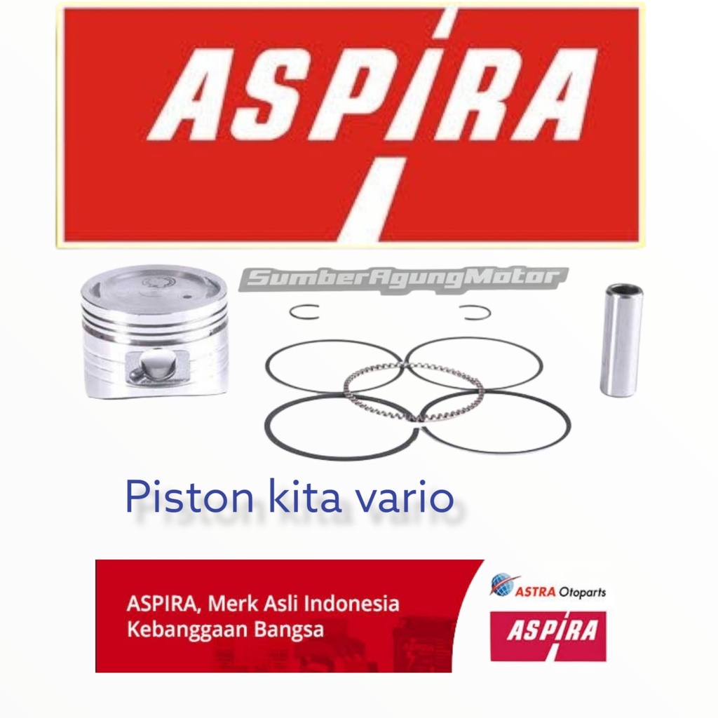 Jual Piston Kit Set Aspira Seker Set Honda Vario Karburator Semua Ukuran Indonesia Shopee