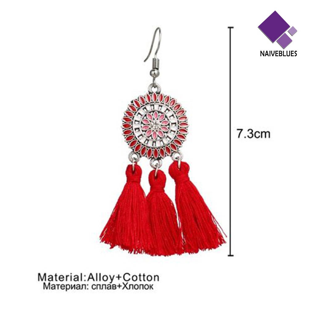 Anting Menjuntai Bentuk Bunga Matahari Bahan Alloy Gaya Bohemian Untuk Hadiah Ulang Tahun