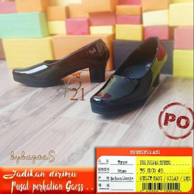 SEPATU WANITA / SPESSO/ SEPATU PDH / SEPATU POLWAN / SEPATU KERJA