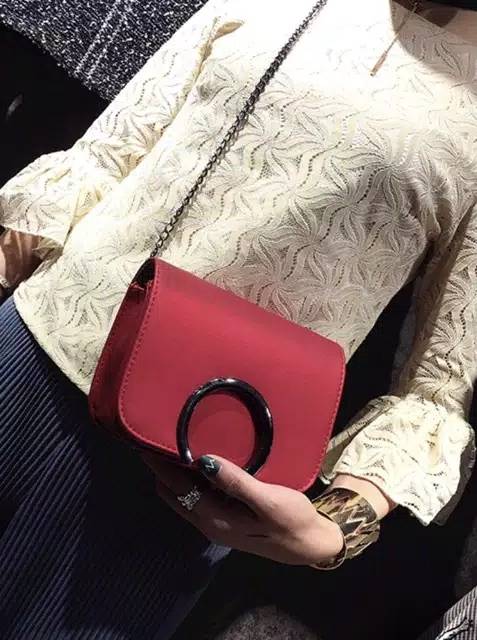 Medan Termurah KD037 Tas kulit slingbag import tas wanita cantik