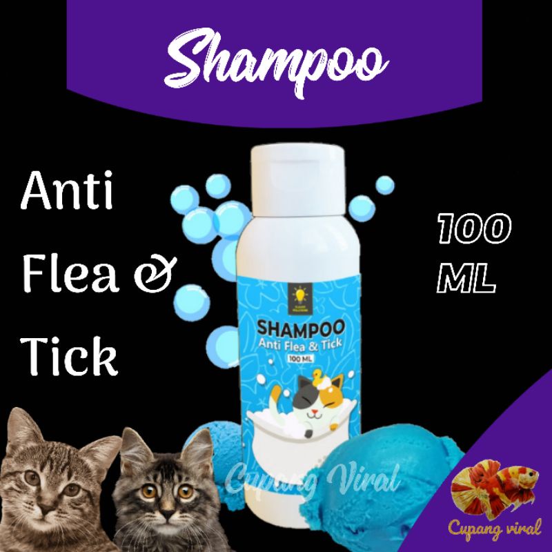 SHAMPO ANTI FLEA &amp; TICK - Shampo Kucing Anti Kutu dan Jamur 100 ML