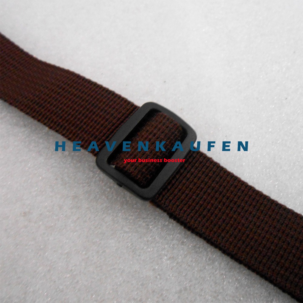 Tali Selempang Strap Tas Pria Lebar 2,5 cm Warna Coklat Kait Model Huruf S