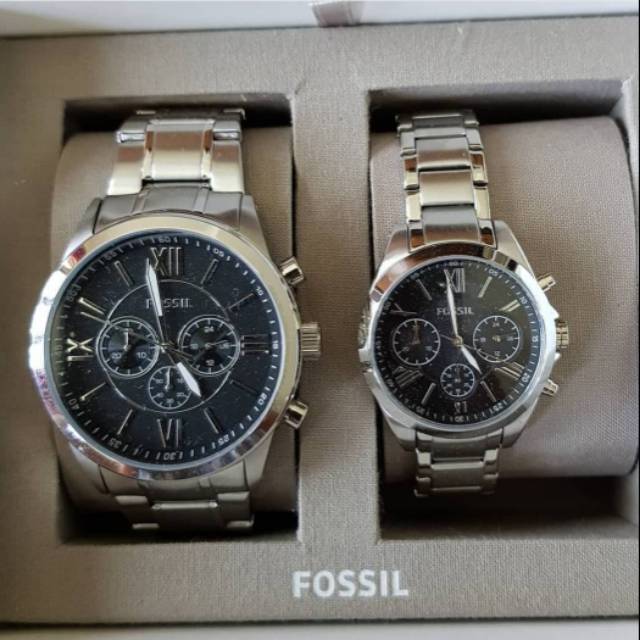Jam Tangan Fossil Ori. Couple Set. Dm 4,5 & 3,6cm.