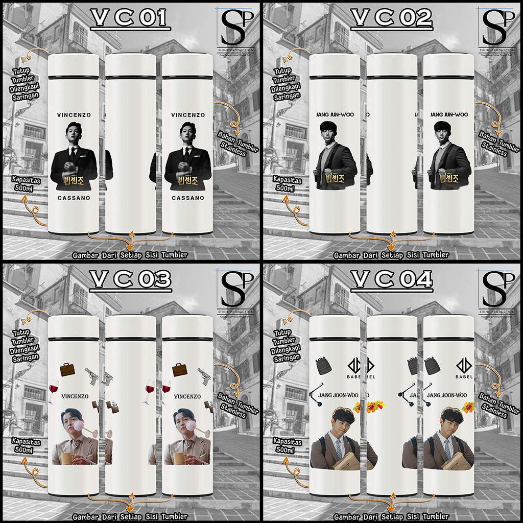 Botol Minum Drakor Vincenzo Drama Korea