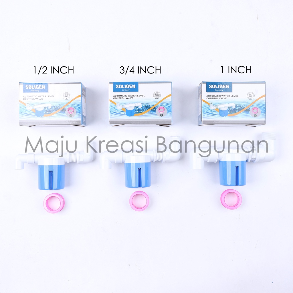Pelampung Otomatis SOLIGEN Keran Kran Kolam Air Bak Toren Torrent 1/2&quot; 3/4&quot; 1&quot; Inci Inch PVC YG 1101