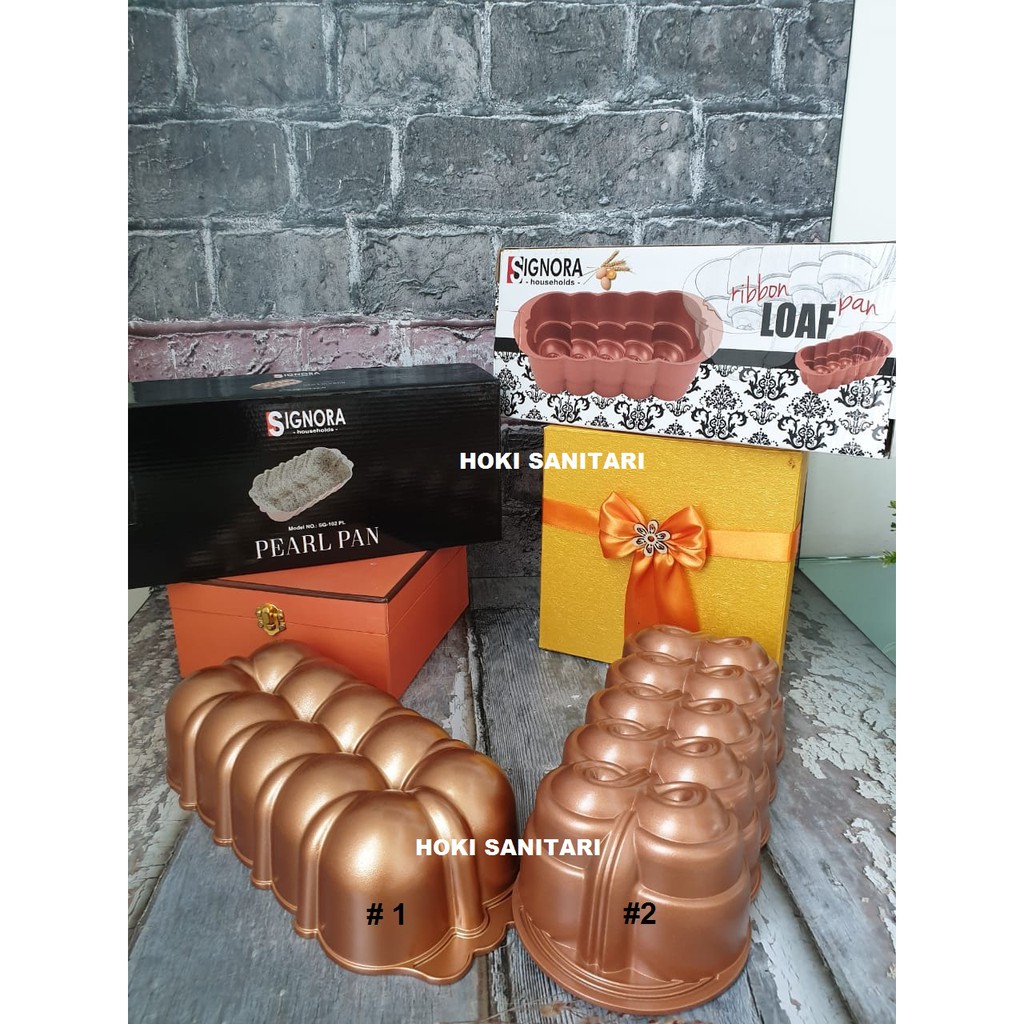Loyang signora LONG STYLE PEARL and RIBBON LOAF PAN