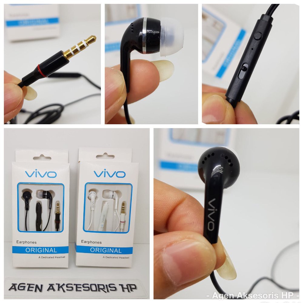 Handsfree merk Hp Xiaomi Oppo Vivo Asus Lenovo Samsung Headset Universal 3.5mm with Microphone