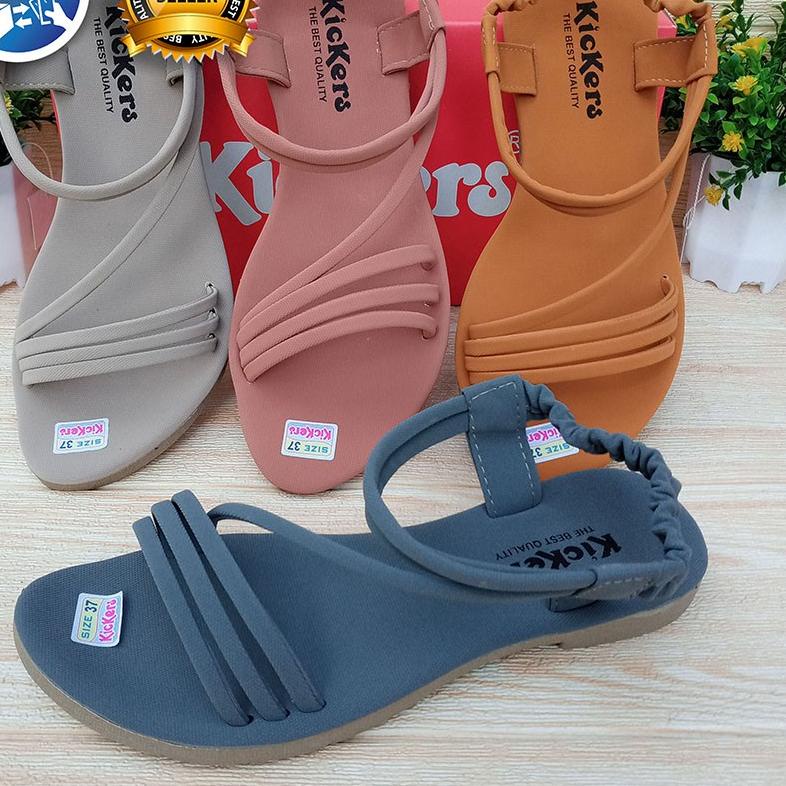 HOT PROMO** PROMO 2.2 COD SALE  SANDAL WANITA DEWASA LED KIPAS / SANDAL WANITA KICKERS / SAKIPO ,.
