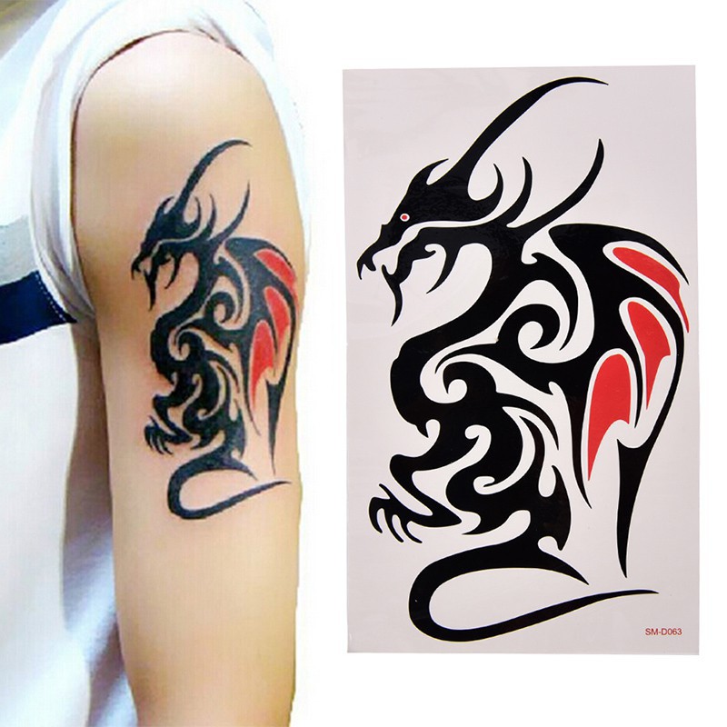 

Tatto Stiker Stiker temporary air defense power dragon