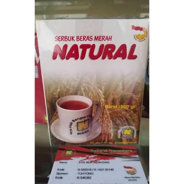 

SBMN SERBUK BERAS MERAH NASA 500 GR