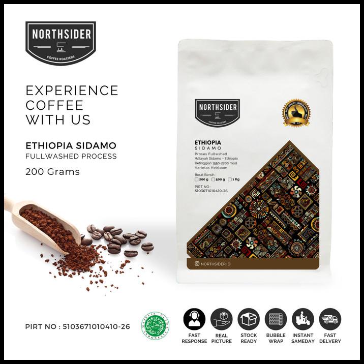 

Biji Kopi Arabica Ethiopia Sidamo Washed - 200Gr Northsider Coffee
