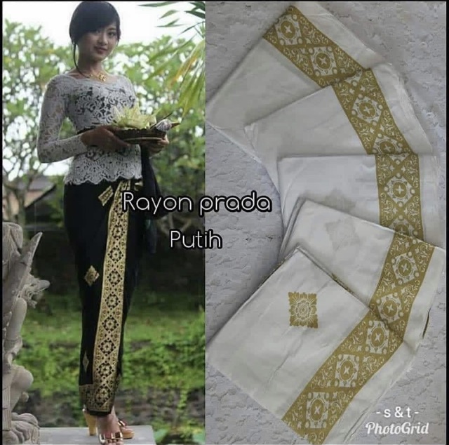 Kamen lembaran rayon prada / kamen lembaran bali / kamen rayon