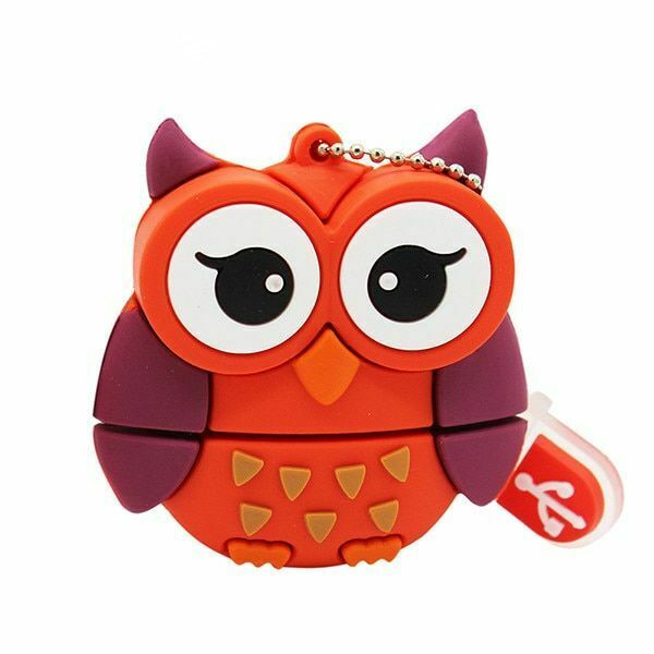 1GB 8GB 16GB 32GB 64GB 128GB Pendrive Cute Cartoon Penguin Owl Fox Style Flash Drive USB 2.0