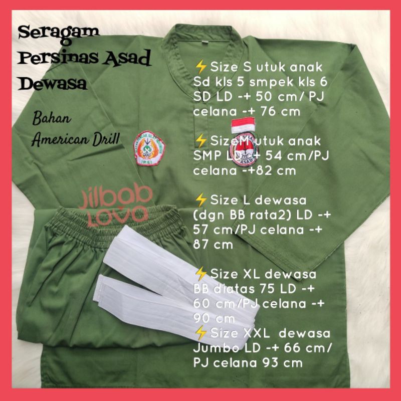 Baju Seragam Persinas Asad Uisa Dewasa