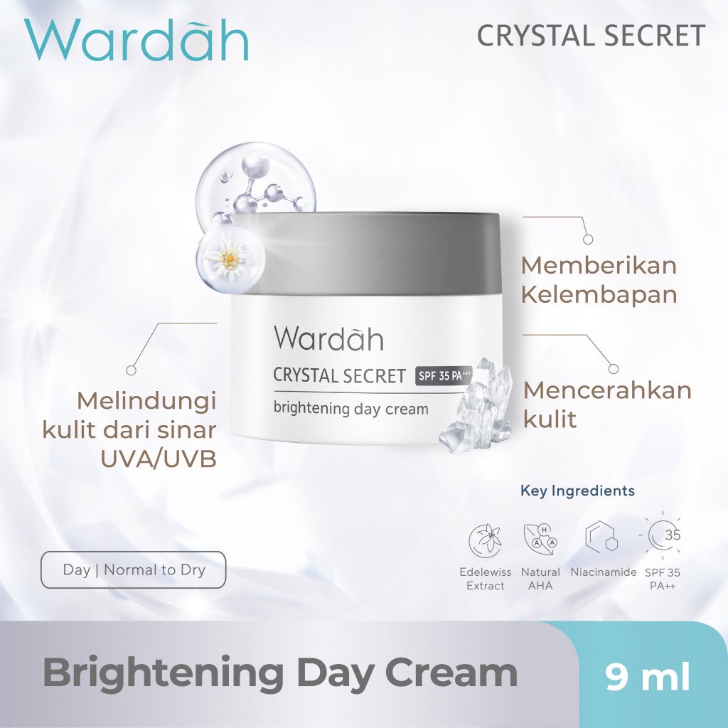 WARDAH Crystal Secret Brightening Day Cream 9 ml