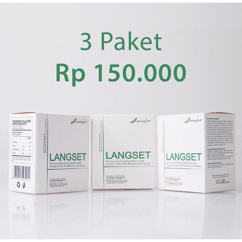 

Langset Drink - Minuman serbuk