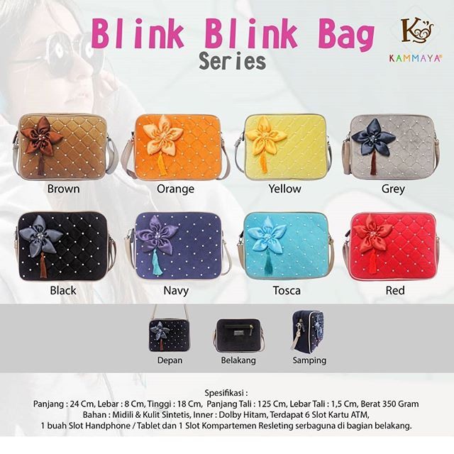 Tas Kammaya Blink Blink / Tas Selempang Wanita Etnik Murah