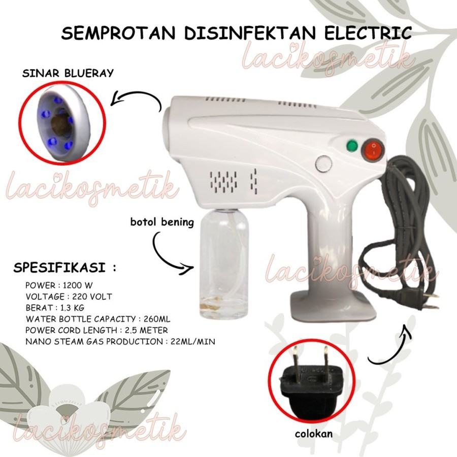 ✨LACIKOSME✨ SEMPROTAN DISINFEKTAN ELECTRIC/NANO SPRAY GUN/HUMIDIFIER PLUS LAMP PROJECTOR